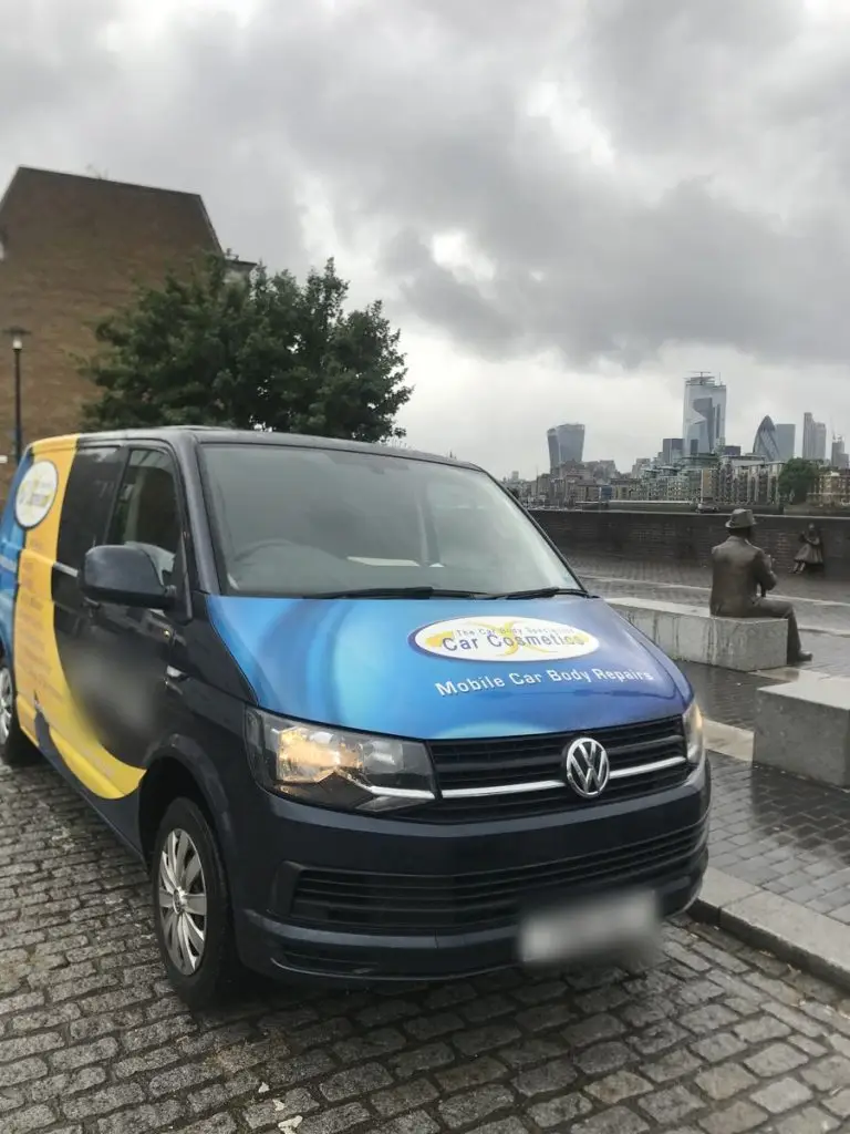 Car Cosmetics mobile car body repair van in London